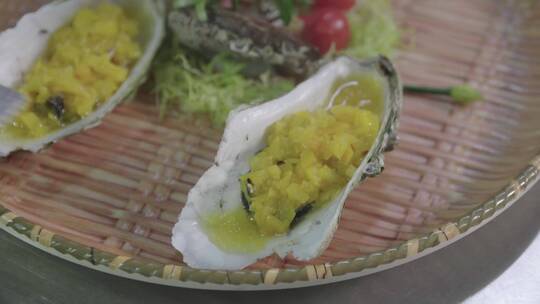 展示菜品 海鲜 生蚝3视频素材模板下载
