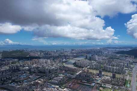 「版权素材」珠海市区航拍/珠海大景