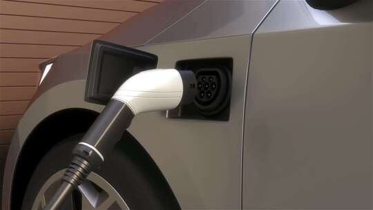 新能源汽车电动车充电三维动画
