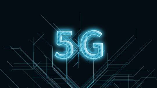 5G三维科技感电路板生长线条场景
