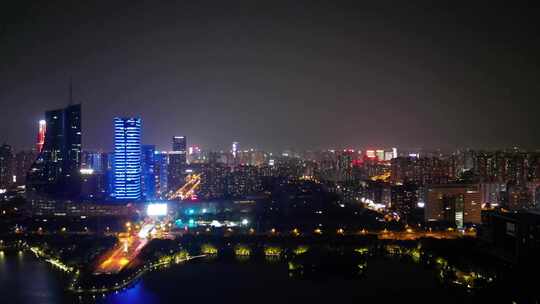 合肥天书大楼夜景安徽广电大楼夜景