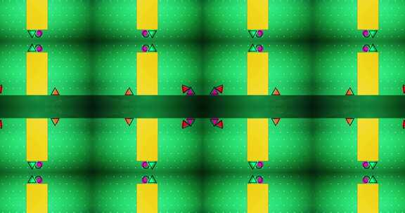   4K时尚彩色几何动感快闪图案背景