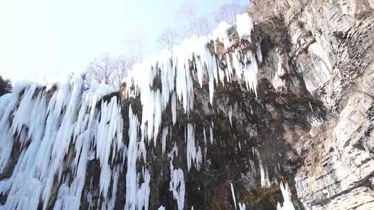 冰瀑 瀑布 沕沕水景区冰瀑 景点