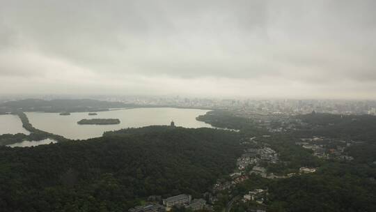 杭州西湖平流雾