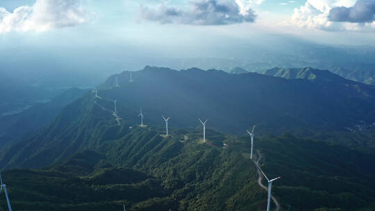 风力发电新能源环保宣传片空镜电网电力风车视频素材模板下载