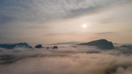 中国山水日出云海