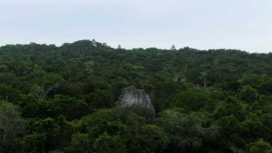 寺庙，蒂卡尔，废墟，古代