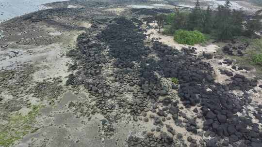 海南龙门激浪海岸航拍