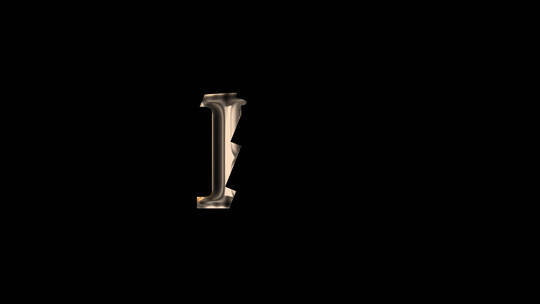 P字母logo动画排版设计