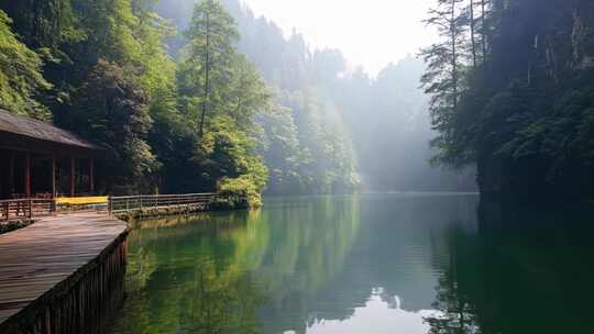 夏天武陵源山水风景