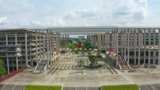 广东工业大学广州大学城校区航拍