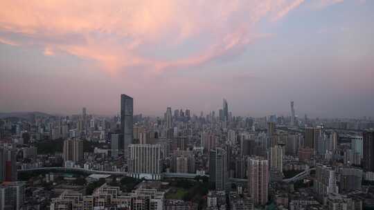 4K广州珠江新城日转夜视频素材模板下载