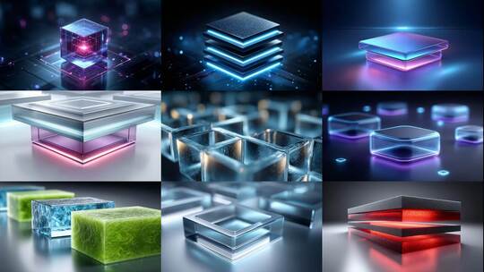 抽象几何炫彩光影艺术(前81S为快速预览)