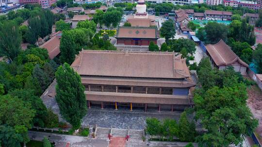 古色古香大佛寺视频素材模板下载