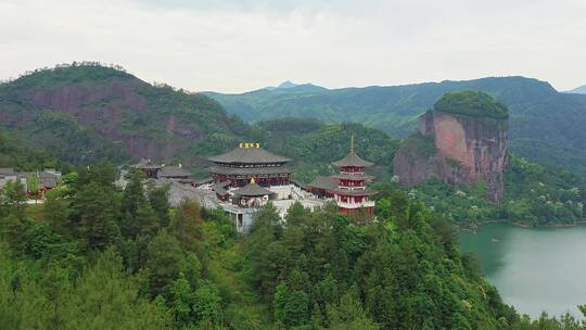 航拍上饶铜钹山鹊桥谷景区