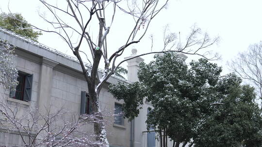 武汉武昌红巷五大会址雪景