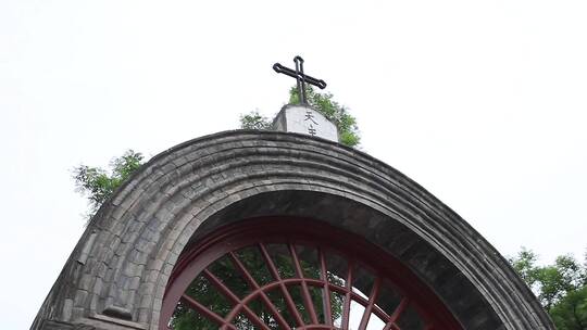 北京王府井天主教堂地标建筑文化宗教