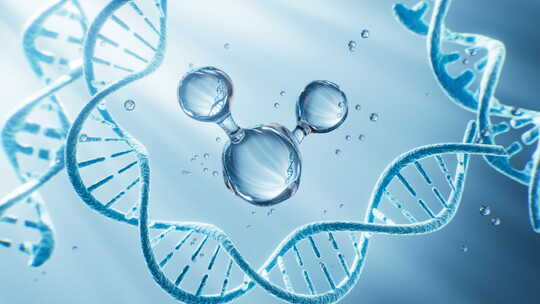 DNA水分子螺旋结构球