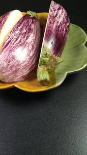 紫茄子生态有机蔬菜