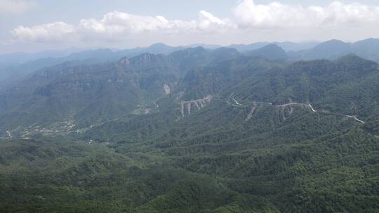 航拍湖北神农架天燕景区4A景区