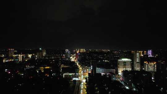 江苏徐州城市夜景航拍