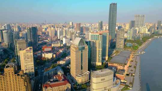 上海外滩黄浦区虹口区城市风景视频素材视频素材模板下载