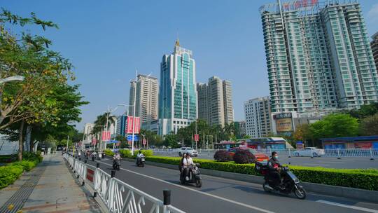 广西南宁民族大道街景