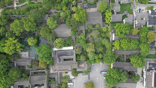 航拍江苏苏州城市建设苏州风光