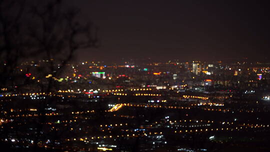 北京网红打卡地鬼笑石夜景素材2