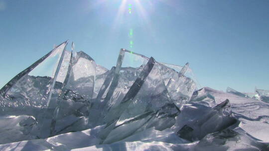 冰川冰山融化视频素材模板下载