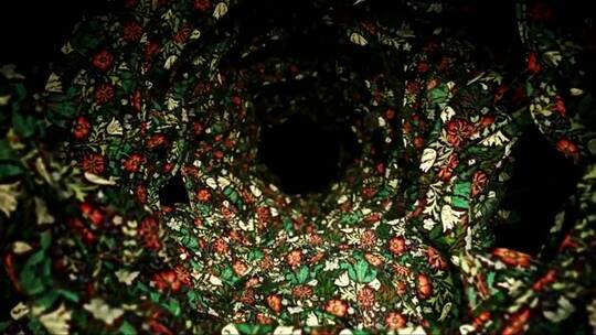 用装饰织物制作的3D隧道