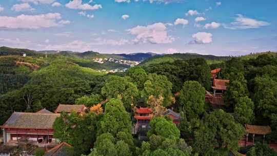 云南昆明金殿风景区 寺庙 深山古寺