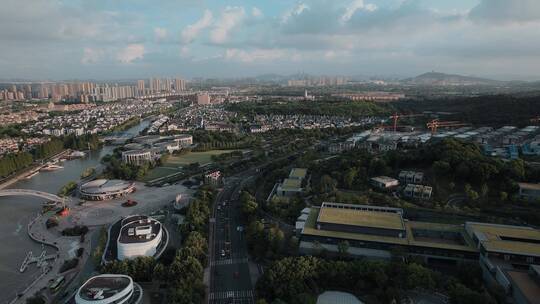 中国浙江旅游视频湖州市全景