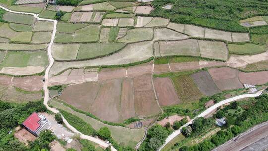 贵州大山农田农业种植航拍