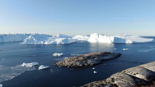 格陵兰冰川视频素材模板下载