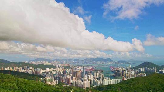 香港城市宣传片航拍居住环境