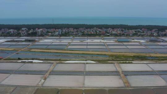 莺歌海海盐场海盐蒸发池结晶池粗盐老盐12视频素材模板下载