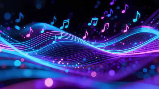 动感音乐音符背景素材