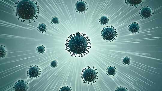 一组病毒cg动画效果