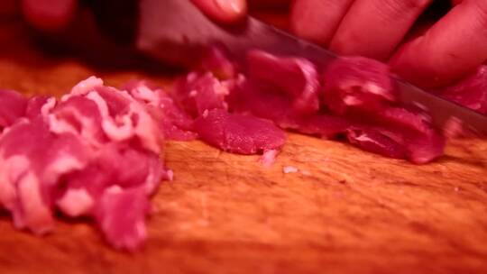 【镜头合集】猪肉市场卖肉肉贩子卖猪肉视频素材模板下载