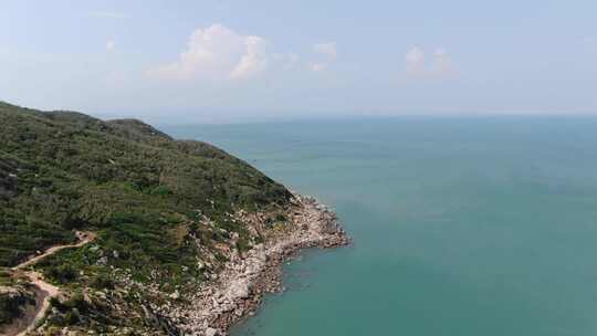 广东汕头航拍南澳岛海滩风景