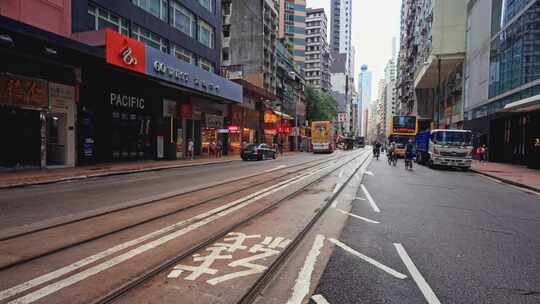 【正版素材】香港城市街道