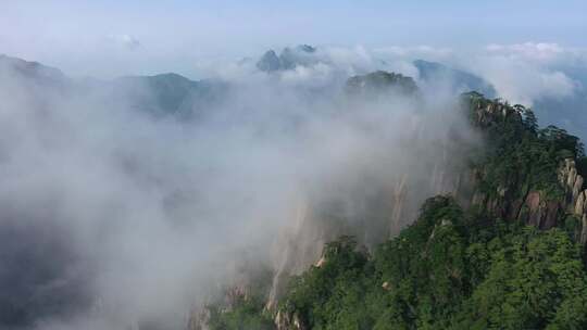 航拍黄山自然景观