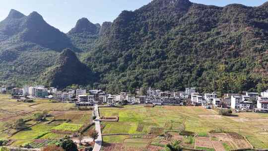 桂林阳朔十里画廊桂林山水风光航拍