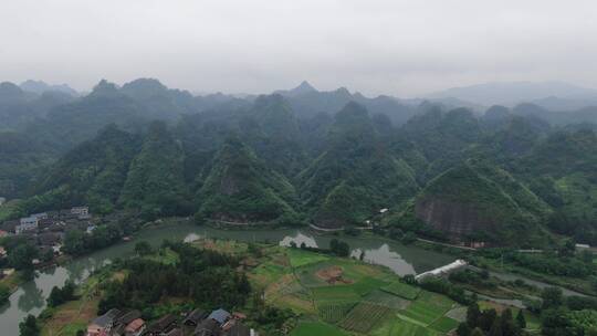 旅游景区广西桂林哈斯特地貌山川