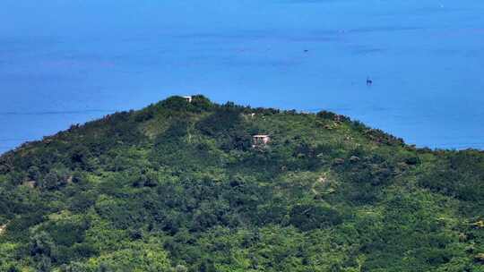 养马岛渔村海边风景航拍