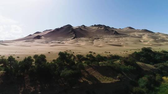 武威沙漠航拍空镜