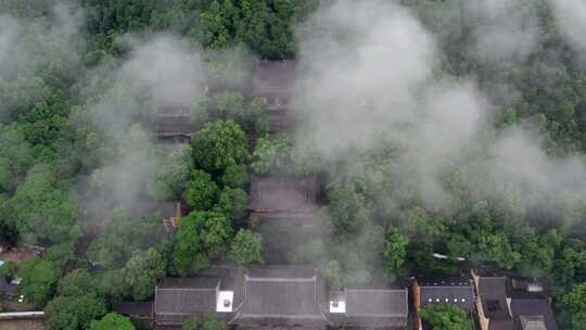 杭州灵隐寺航拍