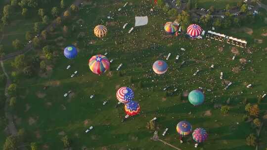 热气球多彩气球浪漫唯美漂浮视频素材模板下载