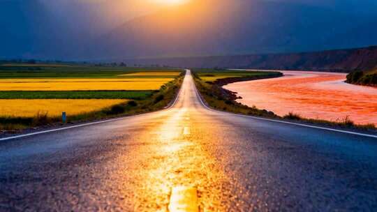 日出日落延时合集